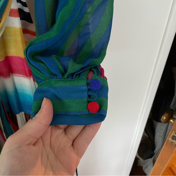 FARM RIO Thalita Striped Maxi Dress Size XS - Picture 12 of 12